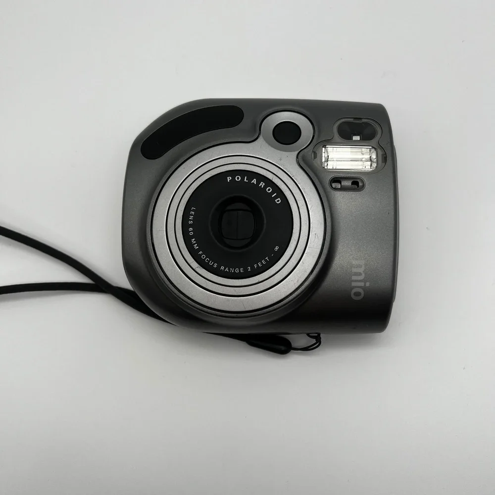Polaroid Mio 90s Instant Camera Gray Retro Vintage Point Shoot Film Retro